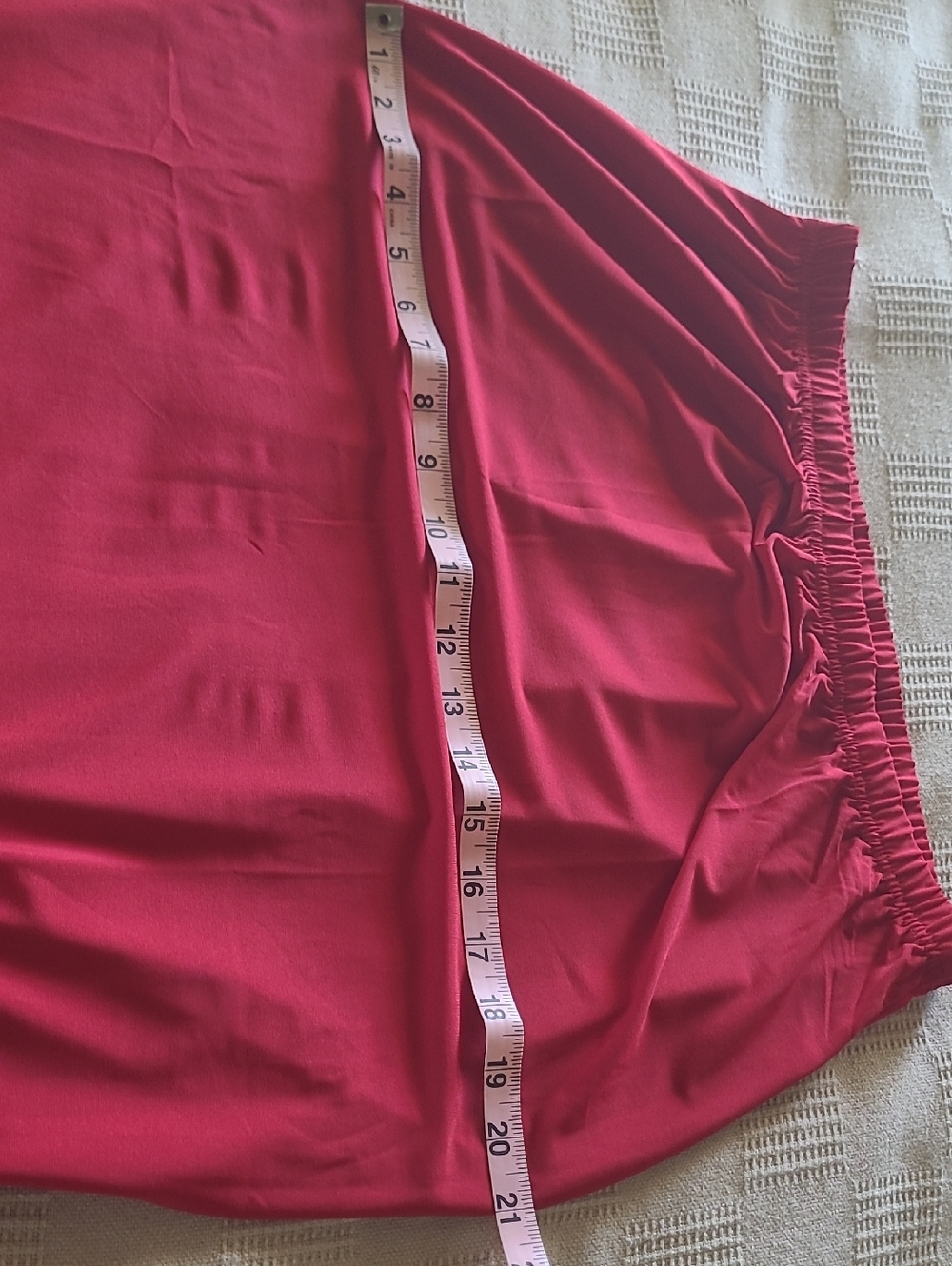 NWT Nuggles 31" Red Midi Skirt. Size L - Picture 4 of 5